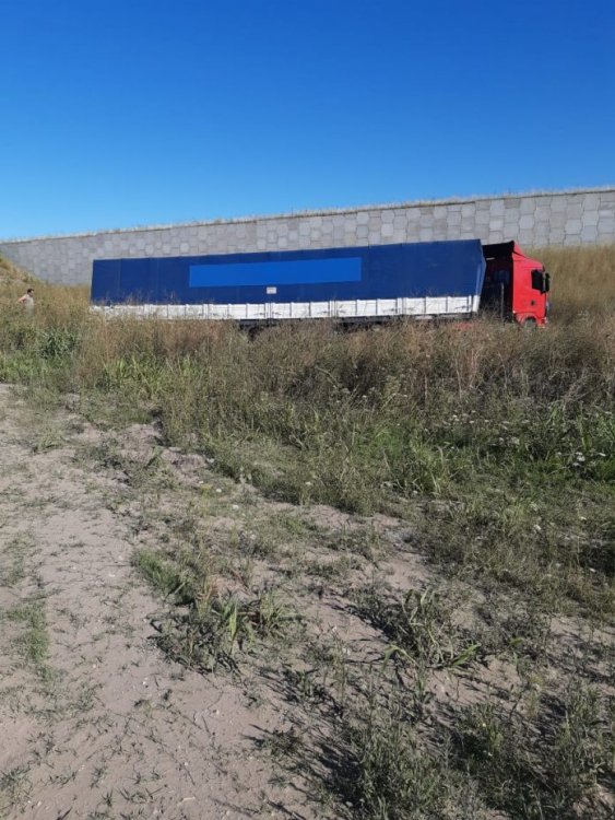 Un camin cargado con vino despist en ruta 18.
