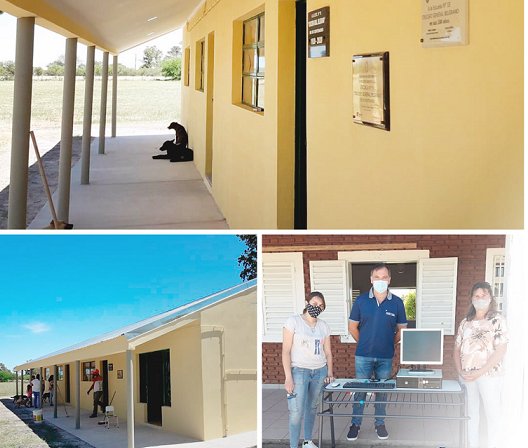Finaliz la obra de la Esc. de Colonia Walter Moss.