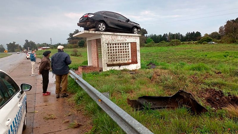 Auto sobre una garita: el resultado de las pericias que explican cmo ocurri.