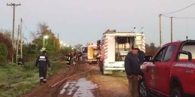 Un bombero entrerriano perdi la vida durante el incendio de su propia casa