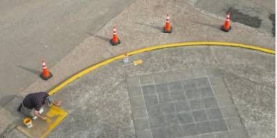 Repararon cordones cunetas en General Campos.