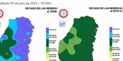 Las pocas lluvias en junio permitieron el descenso del exceso hidrco en Entre Ros