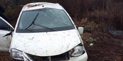 Despiste y vuelco en ruta 18