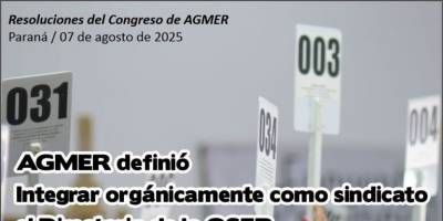 AGMER integrar orgnicamente el Directorio de la OSER