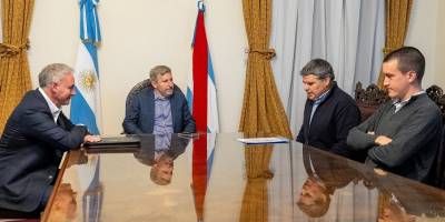 Frigerio recibi al intendente Mendelovich para analizar proyectos de obras en Gral. Campos.
