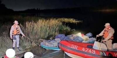 Coln: interceptan una embarcacin que buscaba cruzar un cargamento ilegal valuado en 28 millones de pesos 
