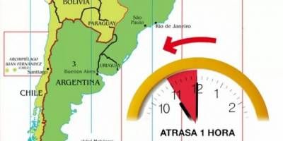 Tiene media sancin el cambio horario en la Argentina.