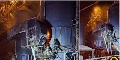 Incendio en una secadora cargada con semillas 