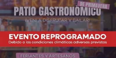 Reprogramaron el patio gastronmico. 