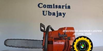 Recuperaron en Ubajay una motosierra robada en La Clarita.