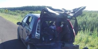 Pedernal: choque entre dos automvil en autova 14.