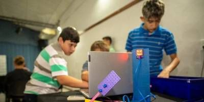 Realizaron cierre del taller de rob�tica.