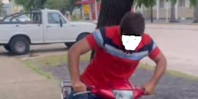 Intentaron robar una moto frente a jefatura de polic�a de San Salvador.