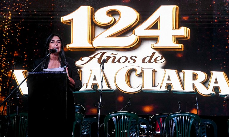 La vicegobernadora particip� de los festejos del aniversario de Villa Clara