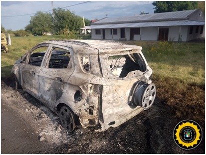 Camioneta se incendi� en su totalidad sobre la ruta 18.
