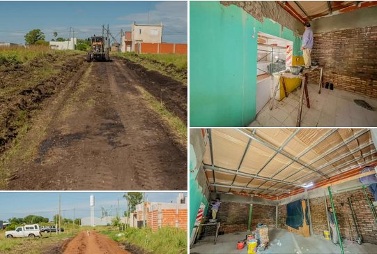 Se ejecutan obras y mejoras en distintos puntos de la ciudad.