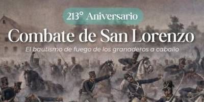 Recordaron el combate de San Lorenzo.