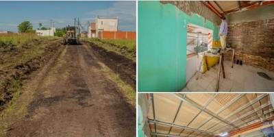 Se ejecutan obras y mejoras en distintos puntos de la ciudad.