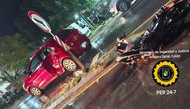 Un choque dejo una persona con lesiones de carácter graves.