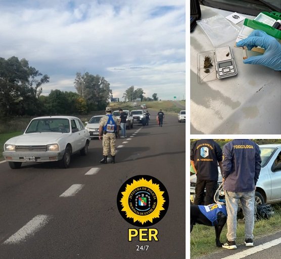  Secuestraron Marihuana en ruta 18 y Acceso a General Campos.