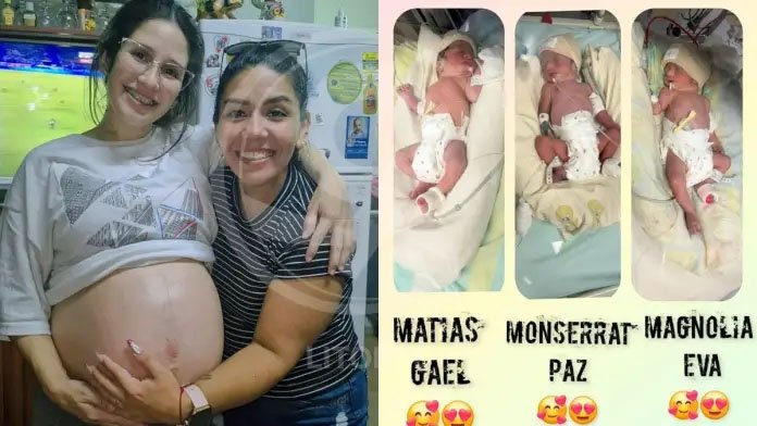 Nacieron Matías, Magnolia y Montserrat en el Hospital Masvernat 