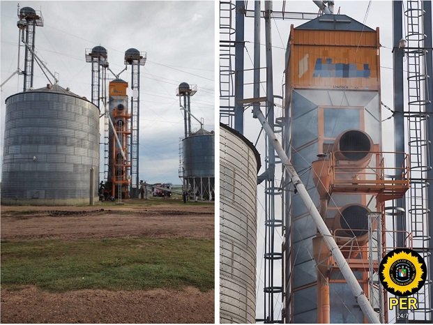 Principio de incendio en una secadora en General Campos.