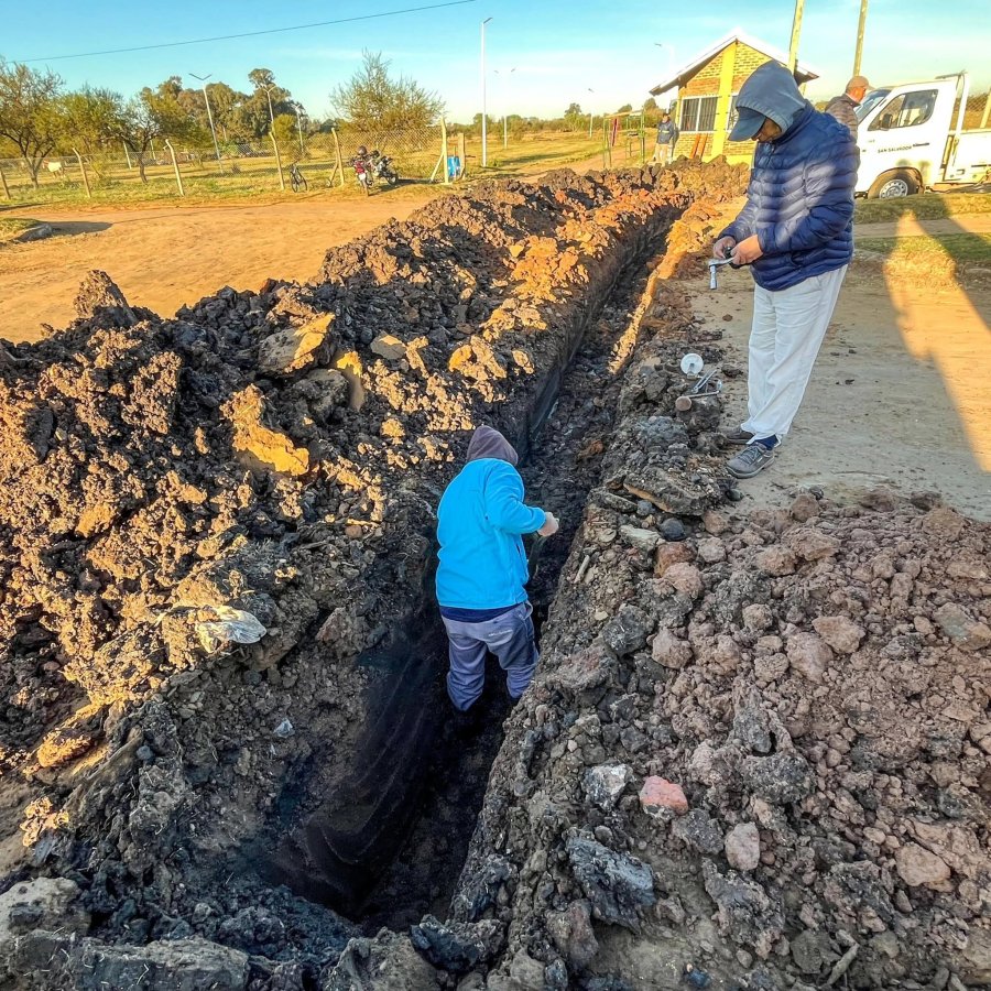 Después de las inclemencias climáticas el municipio continúa con las obras.