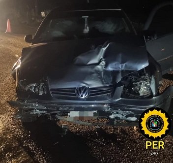 Dos automóviles chocaron en la ex ruta 18, conocida como 