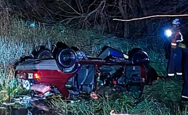Tragedia en ruta 9: tres entrerrianos murieron al caer con su auto al agua.