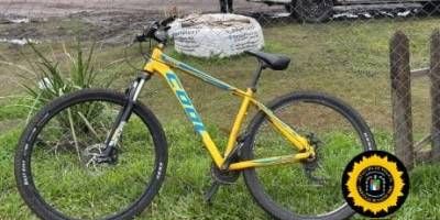Secuestraron una bicicleta robada en el año 2023.