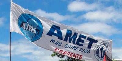 Amet convocó al paro y se suma a la protesta docente de Agmer para este miércoles.