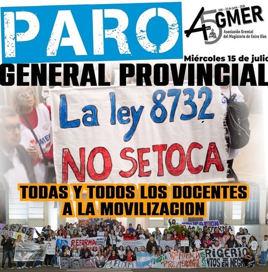 Contra la reforma jubilatoria, va al paro la Multisectorial.