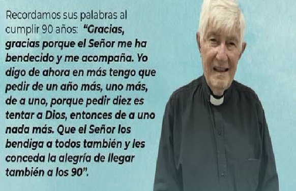 Falleció el sacerdote Marcelo Krenz a los 90 años.