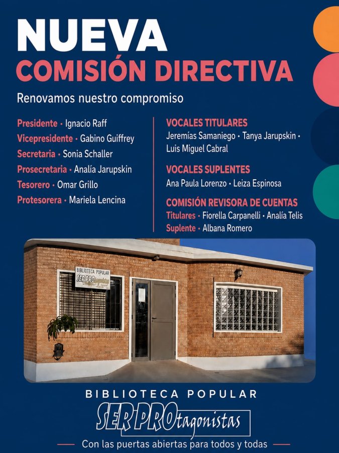 Renovaron la Comisión de la Biblioteca Popular de General Campos.
