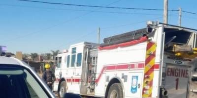 Principio de incendio en una vivienda.