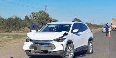 Ruta 18: chocaron dos vehículos, solo daños materiales.