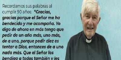 Falleció el sacerdote Marcelo Krenz a los 90 años.