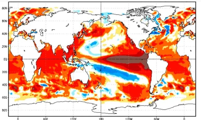 El Niño se intensifica: elevan al 95% la probabilidad de un evento muy fuerte.