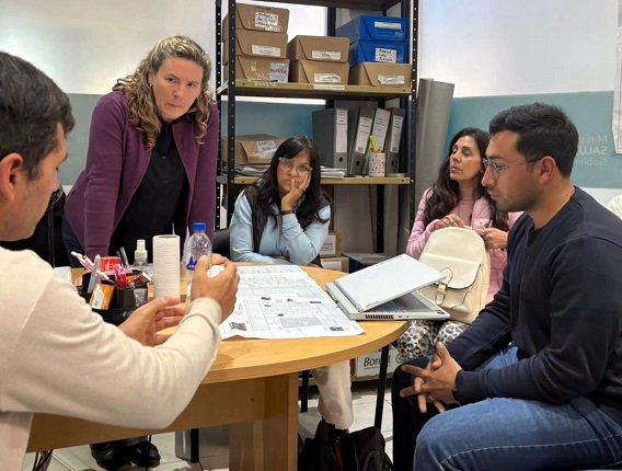 Realizaron gestiones para mejorar el Hospital San Miguel.