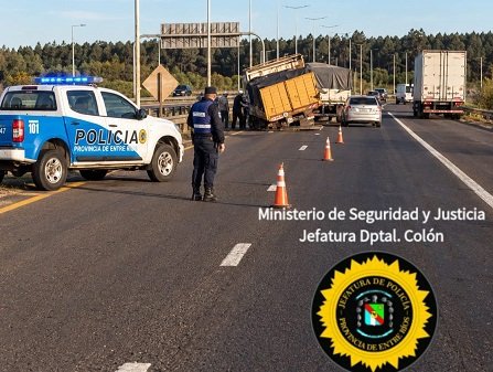 Un camión perdió una la rueda mientras circulaba por Autovia 14.