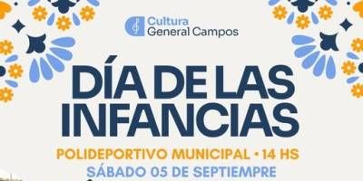 General Campos organiza el festejo del día de la Niñez.
