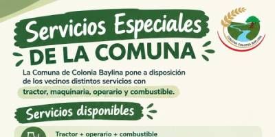 Servicios que brinda la Comuna Baylina a los vecinos.
