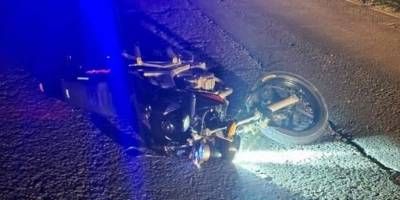Una moto impactó con un ciervo en ruta 18.